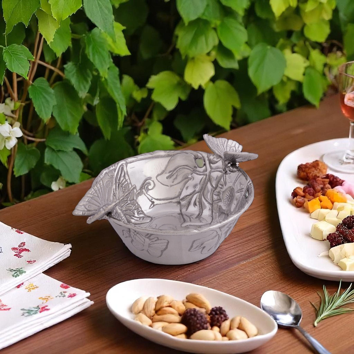 Arthur Court Butterfly Butterfly Nut Bowl