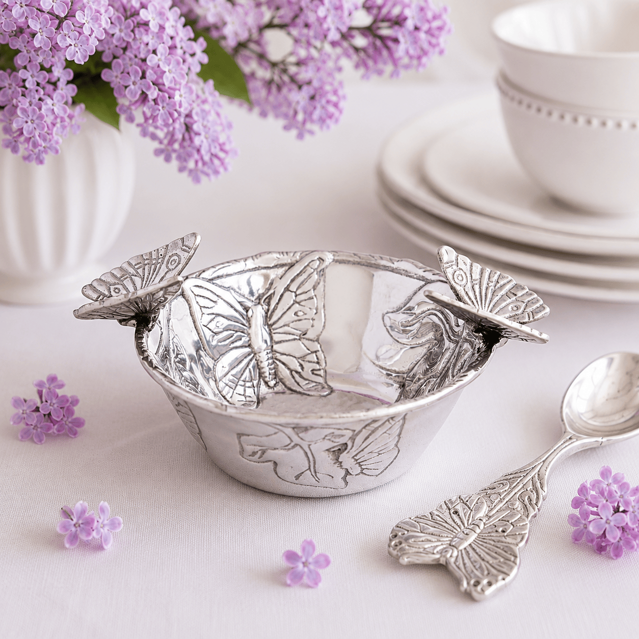 Arthur Court Butterfly Butterfly Nut Bowl