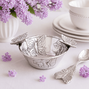 Arthur Court Butterfly Butterfly Nut Bowl