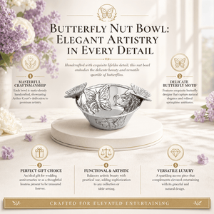Arthur Court Butterfly Butterfly Nut Bowl