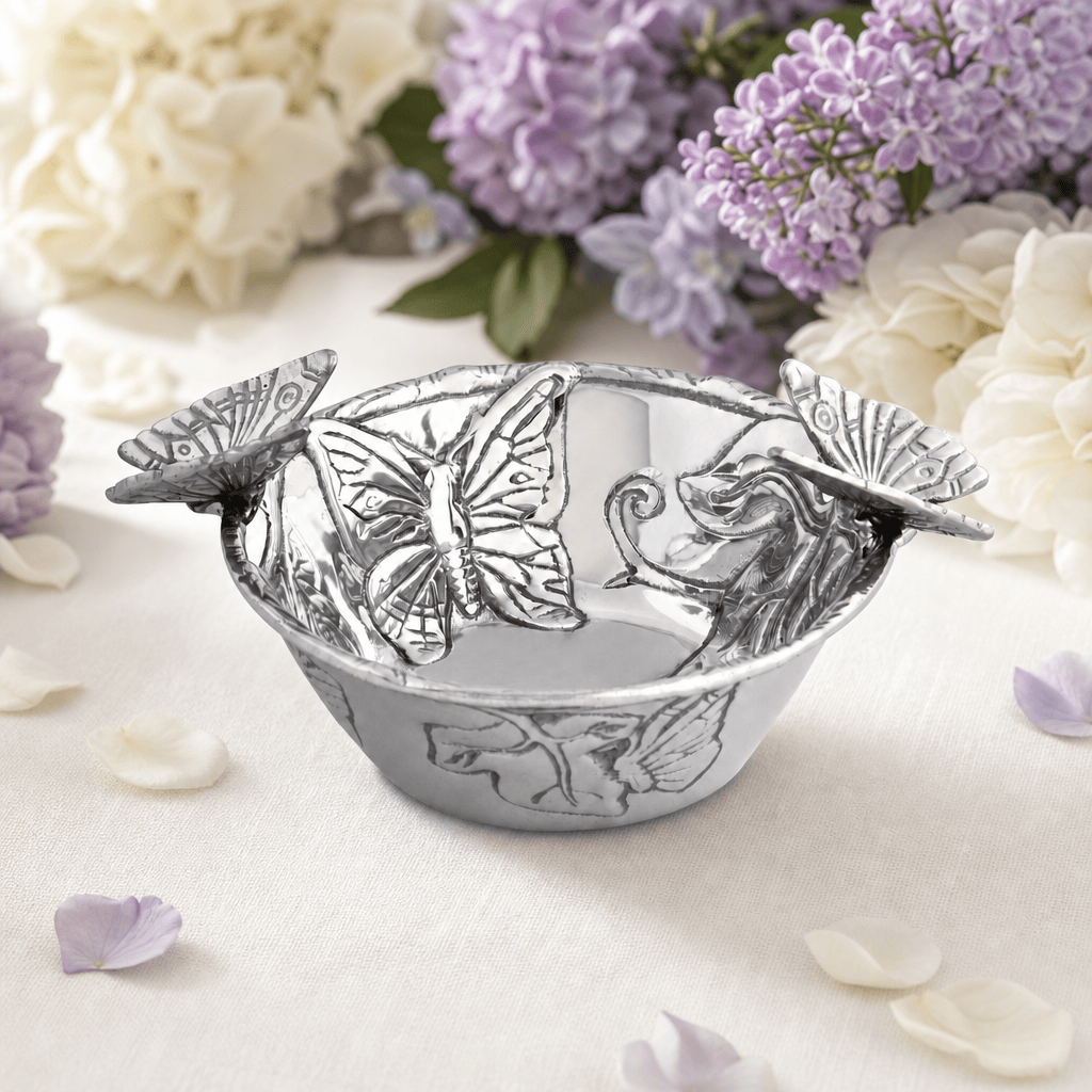 Arthur Court Butterfly Butterfly Nut Bowl