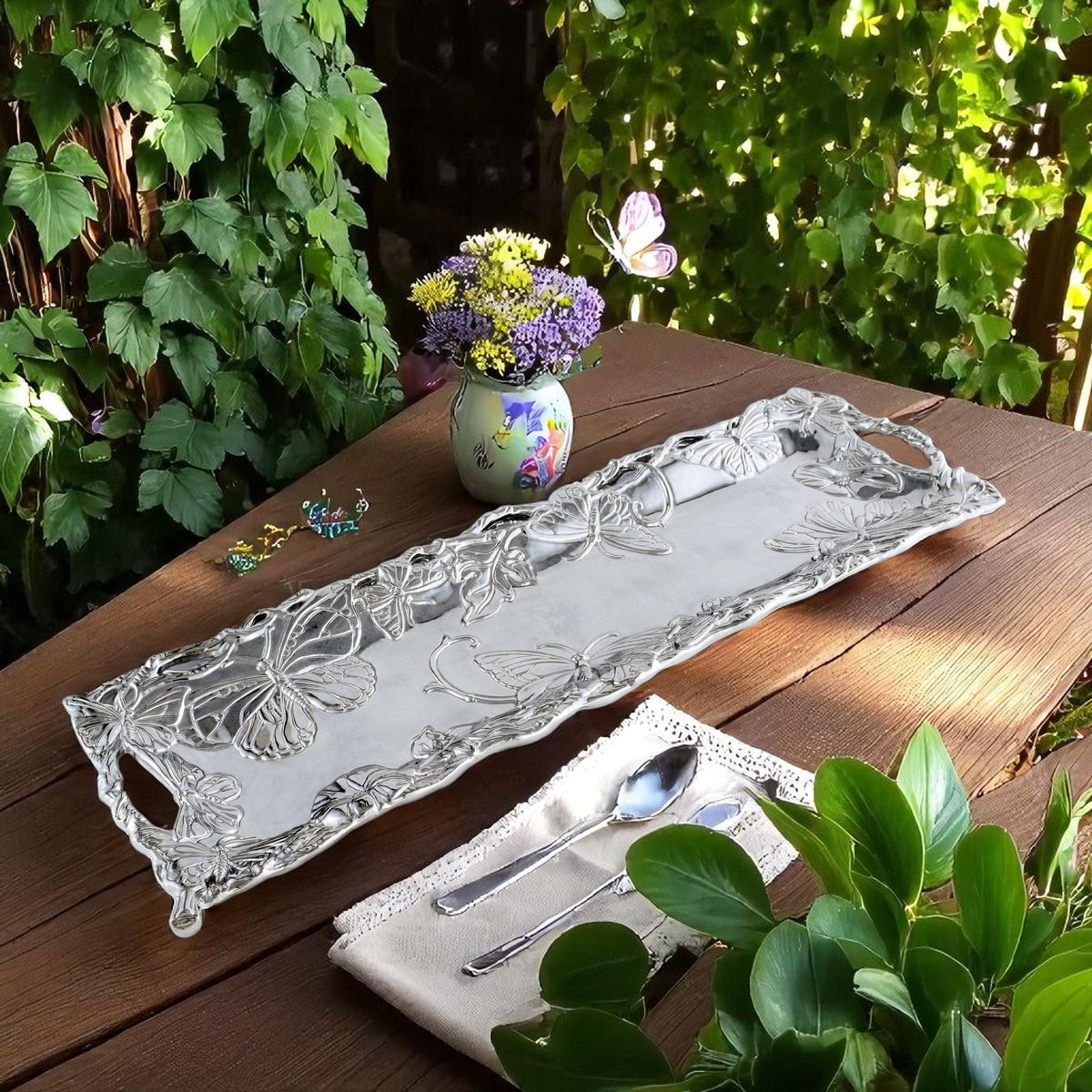 Arthur Court Butterfly Butterfly - Oblong Tray 18 x 6