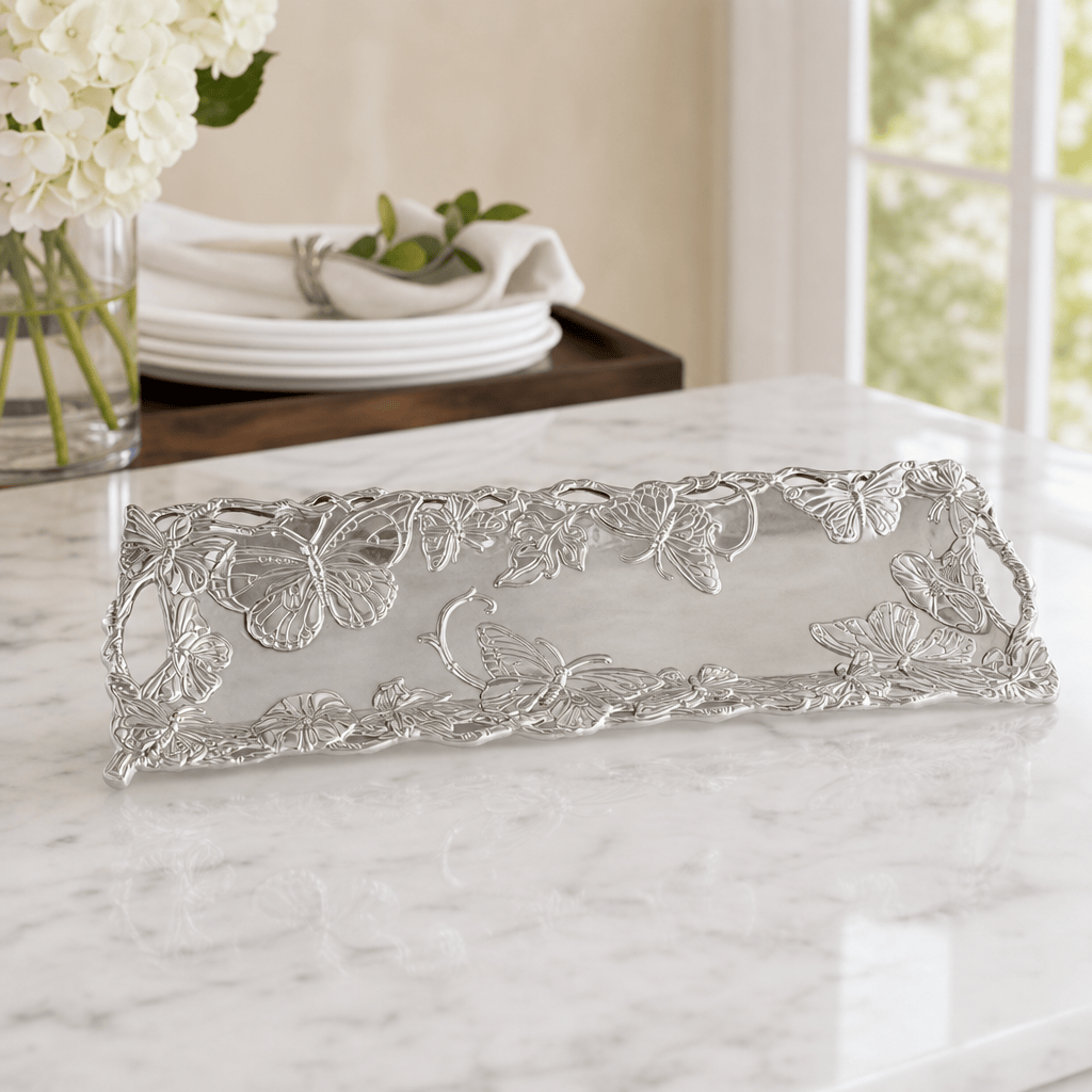 Arthur Court Butterfly Butterfly - Oblong Tray 18 x 6