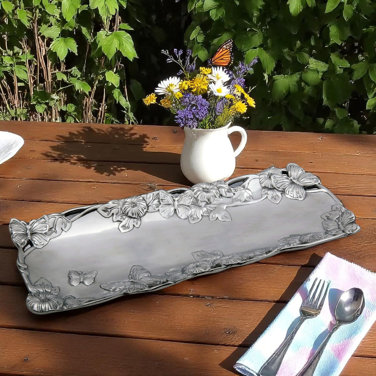 Arthur Court Butterfly Butterfly - Oblong Tray 19 x 7.5