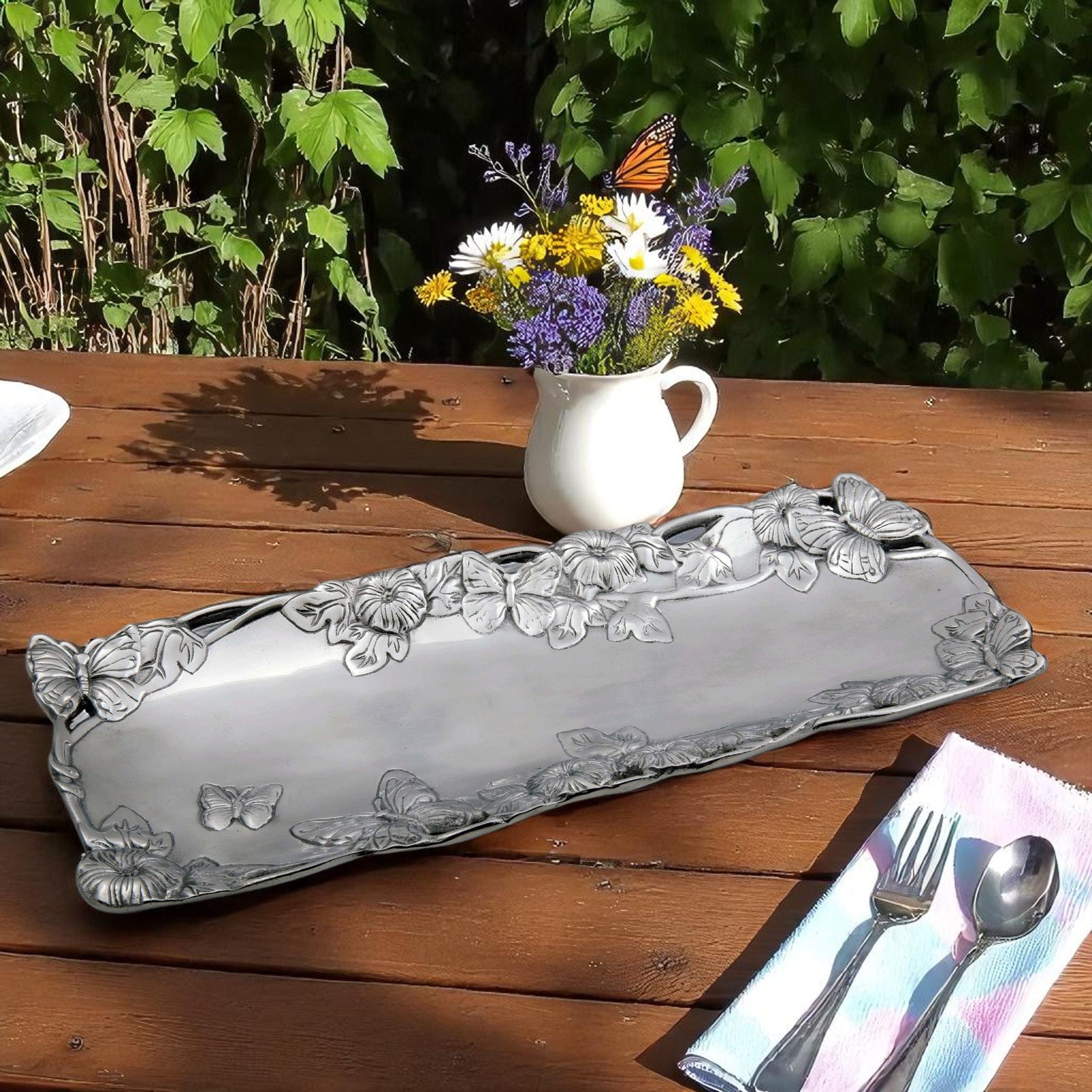 Arthur Court Butterfly Butterfly - Oblong Tray 19 x 7.5