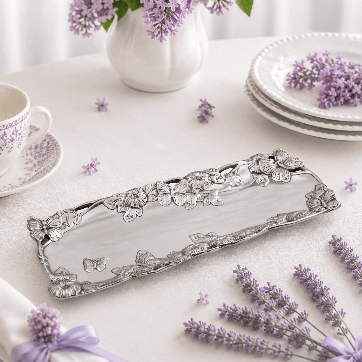 Arthur Court Butterfly Butterfly - Oblong Tray 19 x 7.5