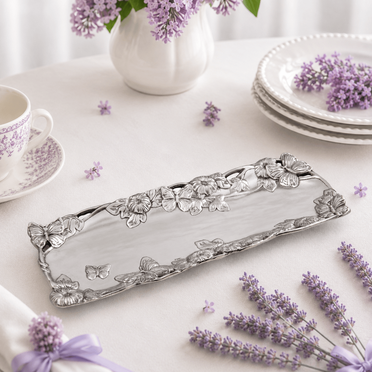 Arthur Court Butterfly Butterfly - Oblong Tray 19 x 7.5