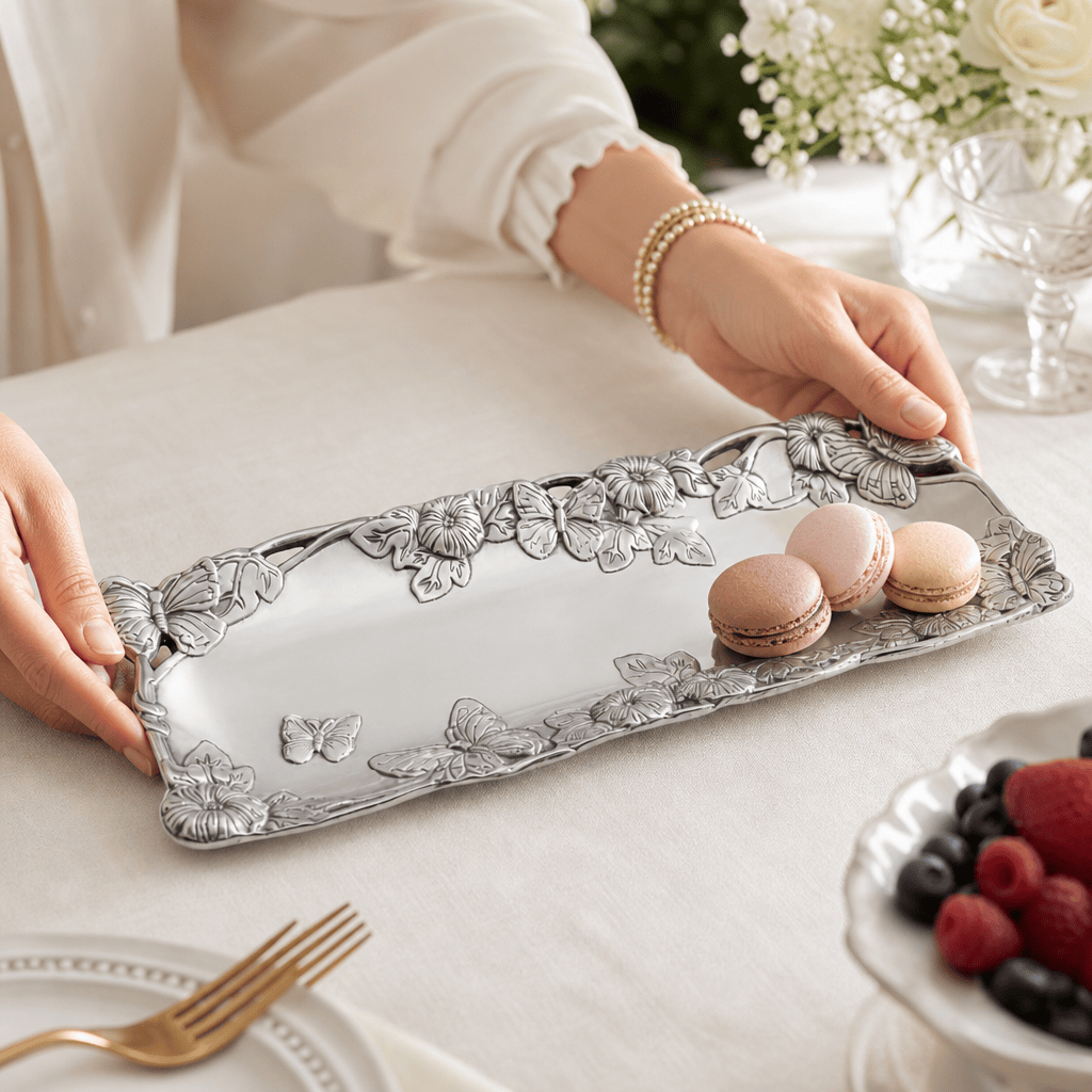 Arthur Court Butterfly Butterfly - Oblong Tray 19 x 7.5