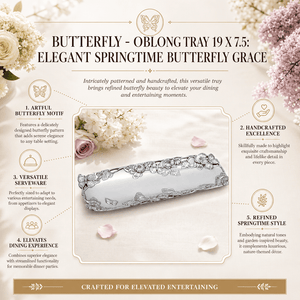 Arthur Court Butterfly Butterfly - Oblong Tray 19 x 7.5