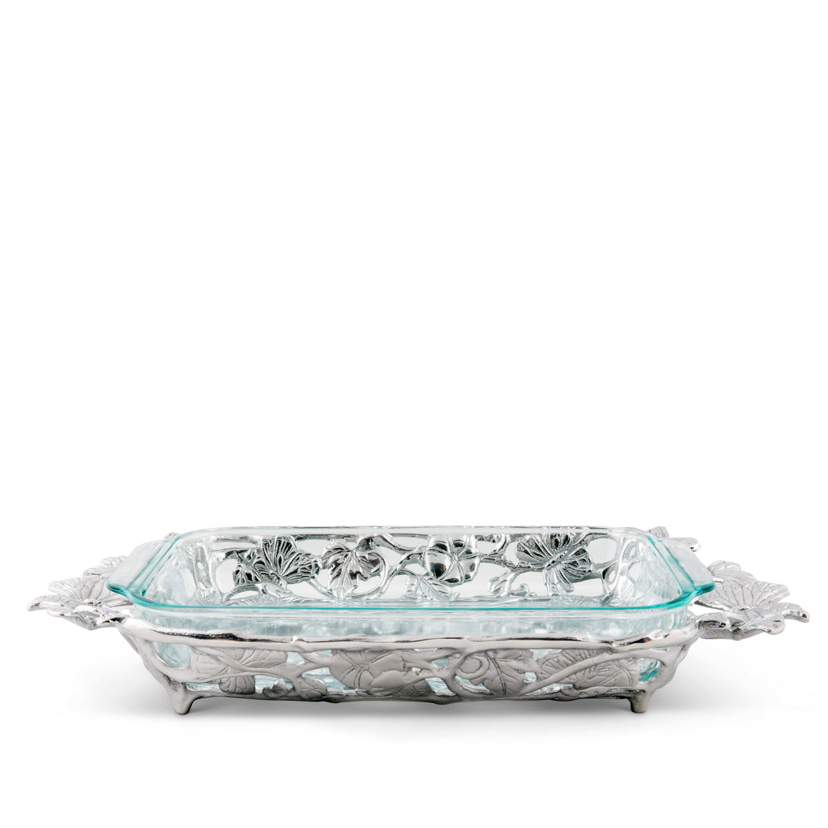 Arthur Court Butterfly Butterfly Pyrex Holder 3qt