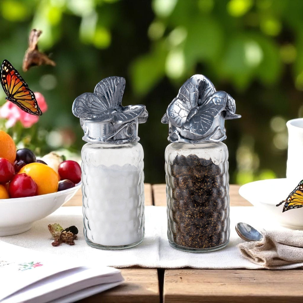 Arthur Court Butterfly Butterfly Salt and Pepper Set