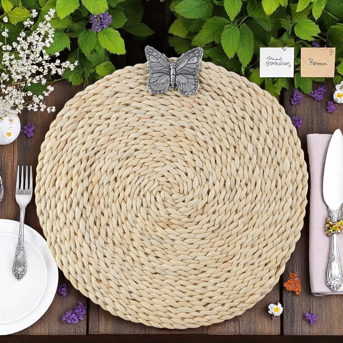 Arthur Court Butterfly Butterfly Twisted Seagrass Placemats - set of 4