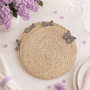 Arthur Court Butterfly Butterfly Twisted Seagrass Placemats - set of 4