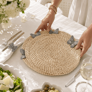 Arthur Court Butterfly Butterfly Twisted Seagrass Placemats - set of 4