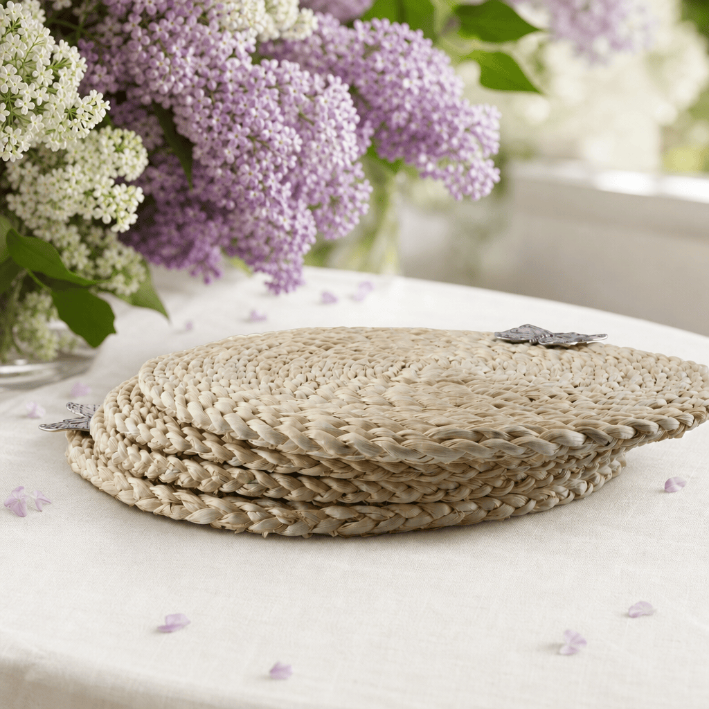 Arthur Court Butterfly Butterfly Twisted Seagrass Placemats - set of 4