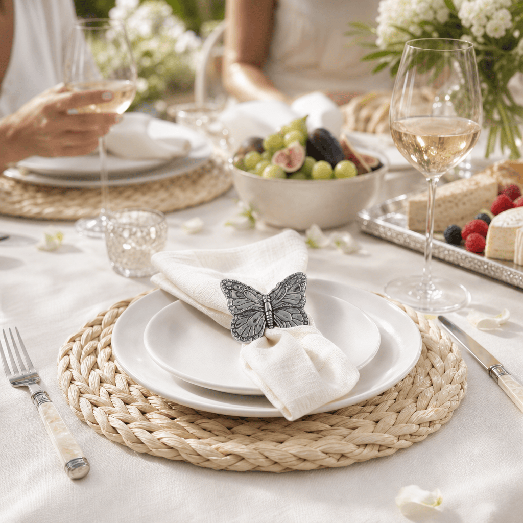 Arthur Court Butterfly Butterfly Twisted Seagrass Placemats - set of 4