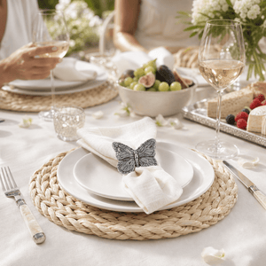 Arthur Court Butterfly Butterfly Twisted Seagrass Placemats - set of 4