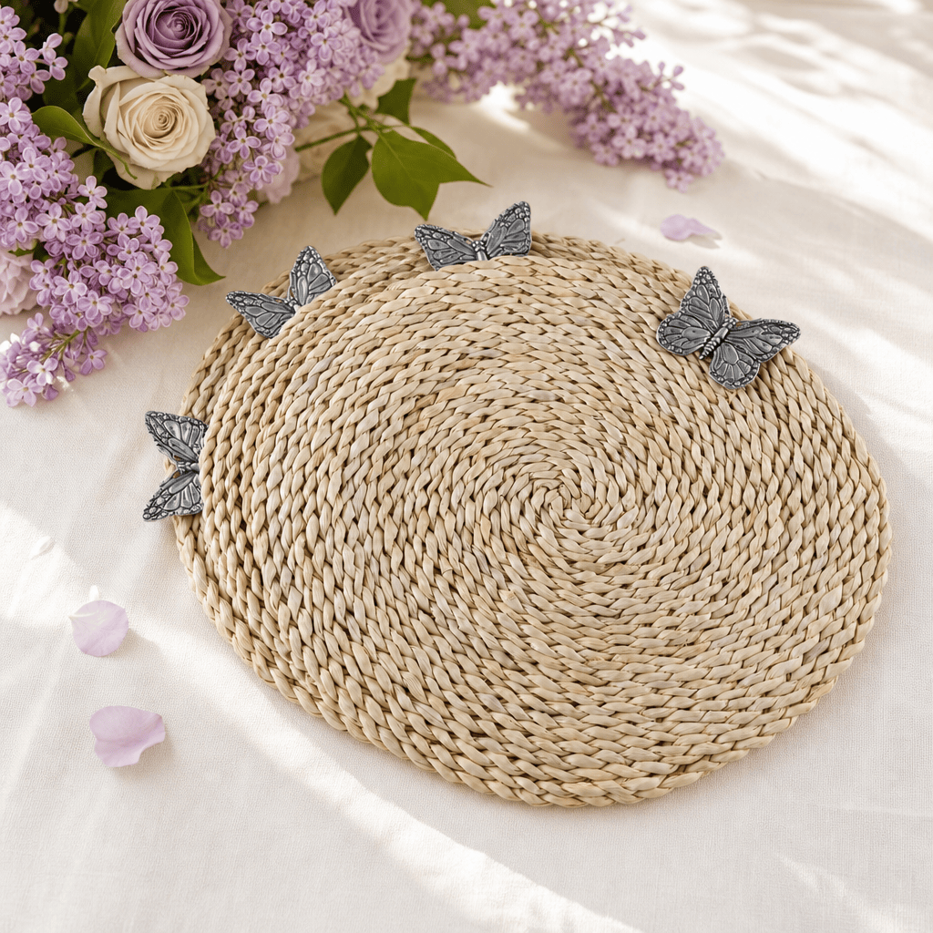Arthur Court Butterfly Butterfly Twisted Seagrass Placemats - set of 4