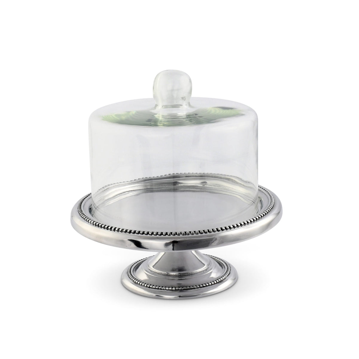 Arthur Court Cake Plate Beaded Small Dessert Stand