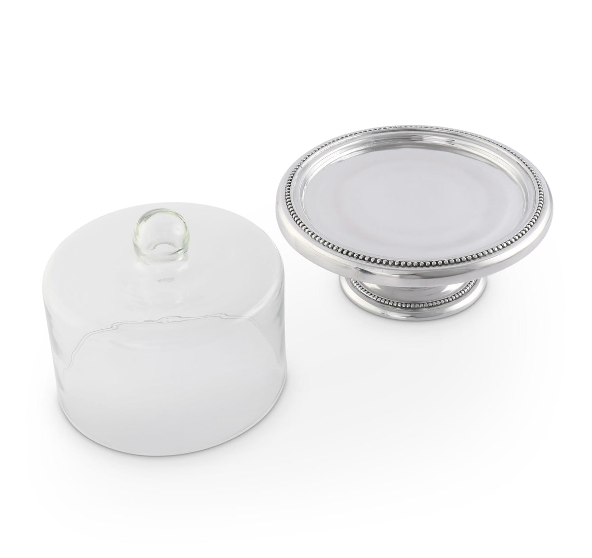 Arthur Court Cake Plate Beaded Small Dessert Stand
