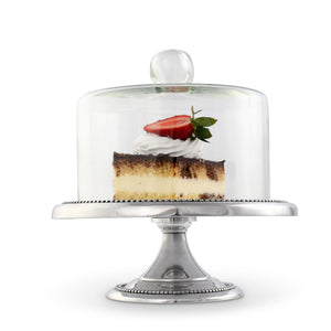 Arthur Court Cake Plate Beaded Small Dessert Stand