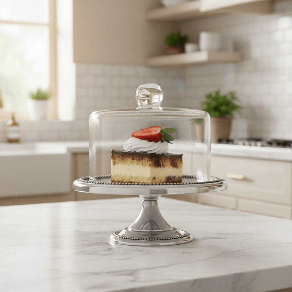 Arthur Court Cake Plate Beaded Small Dessert Stand