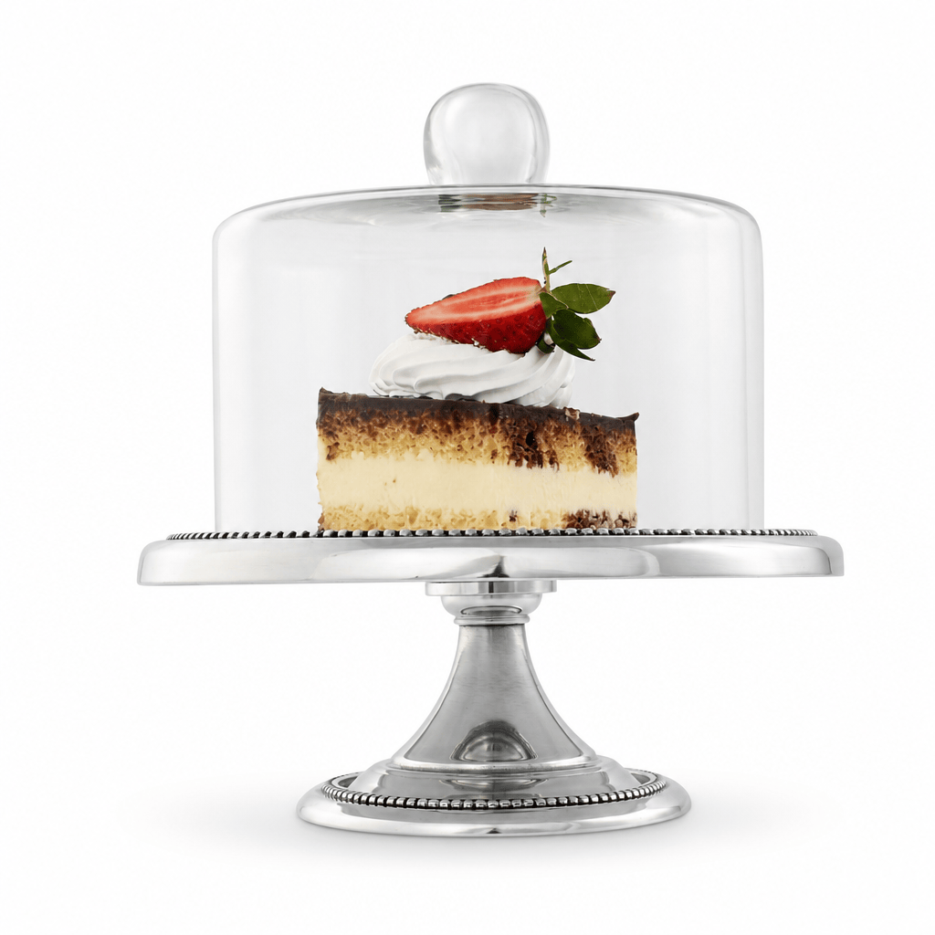 Arthur Court Cake Plate Beaded Small Dessert Stand