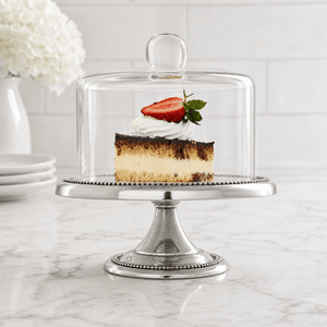 Arthur Court Cake Plate Beaded Small Dessert Stand