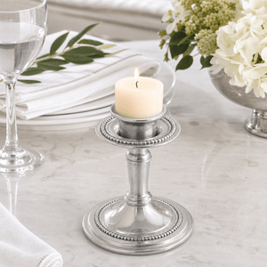 Arthur Court Candlesticks Beaded Candlestick -  Short