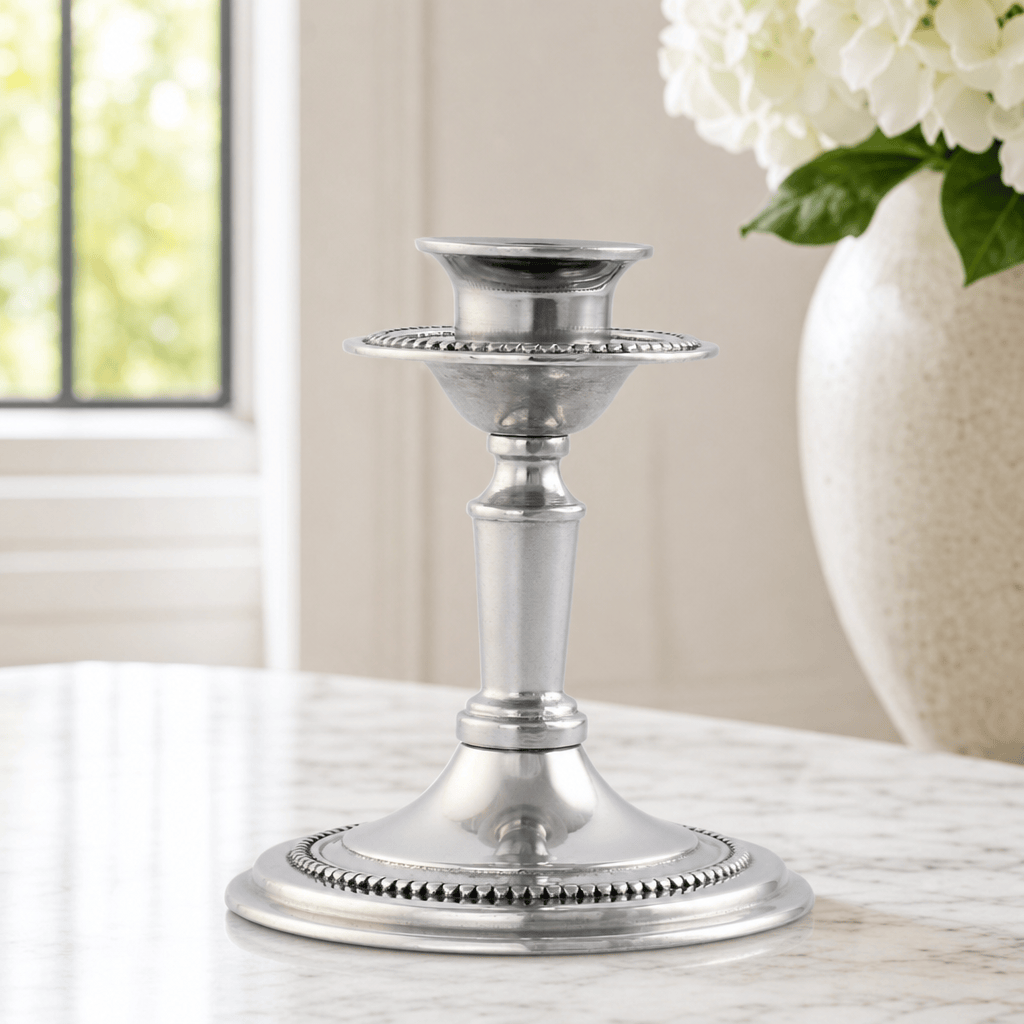 Arthur Court Candlesticks Beaded Candlestick -  Short