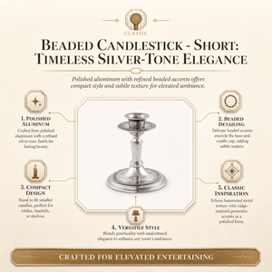Arthur Court Candlesticks Beaded Candlestick -  Short