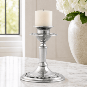Arthur Court Candlesticks Beaded Candlestick -  Short