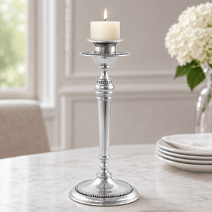 Arthur Court Candlesticks Beaded Candlestick - Tall