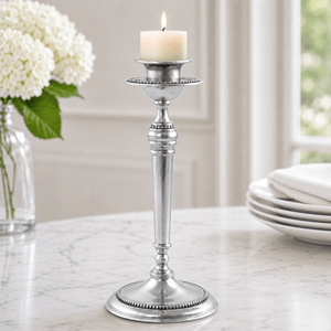 Arthur Court Candlesticks Beaded Candlestick - Tall