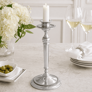 Arthur Court Candlesticks Beaded Candlestick - Tall