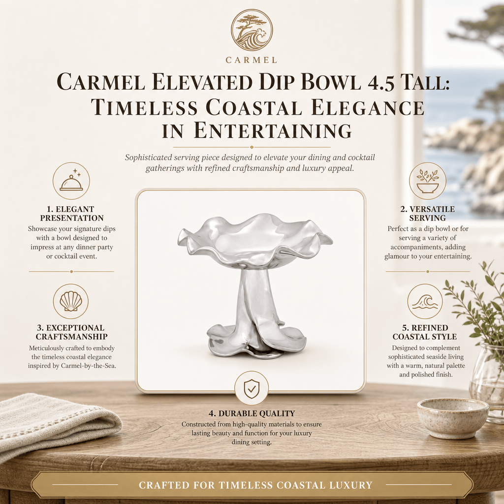 Arthur Court Carmel Carmel Elevated Dip Bowl 4.5 Tall
