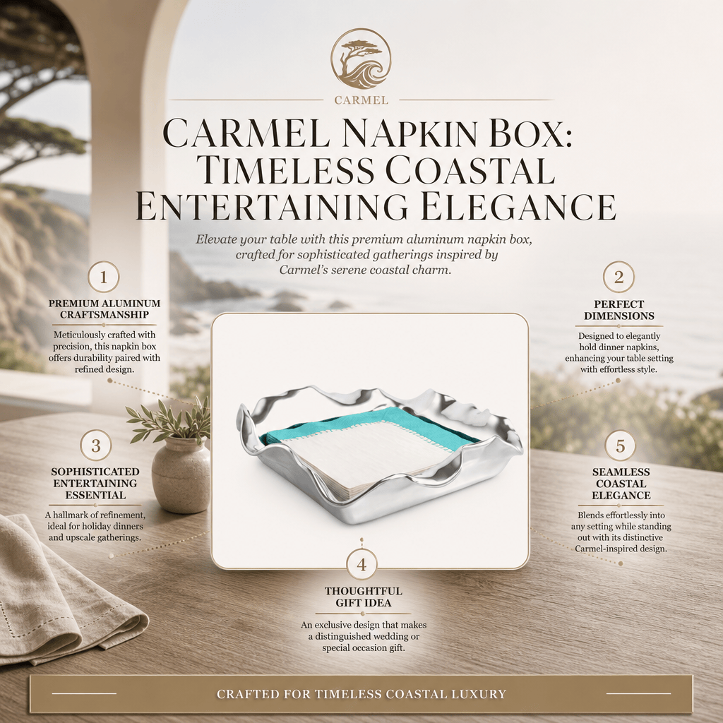 Arthur Court Carmel Carmel Napkin Box