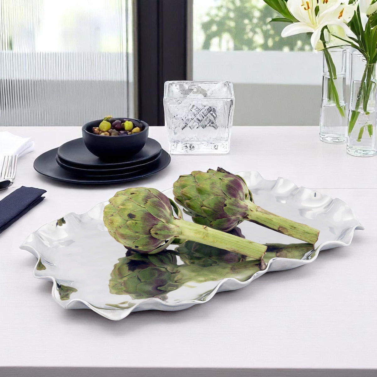 Arthur Court Carmel Carmel Rectangle Serving Tray