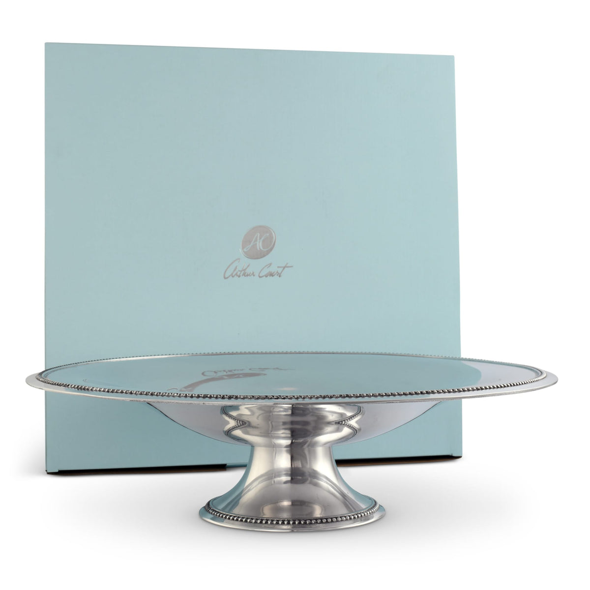 Arthur Court Centerpiece Beaded Centerpiece Footed Bowl