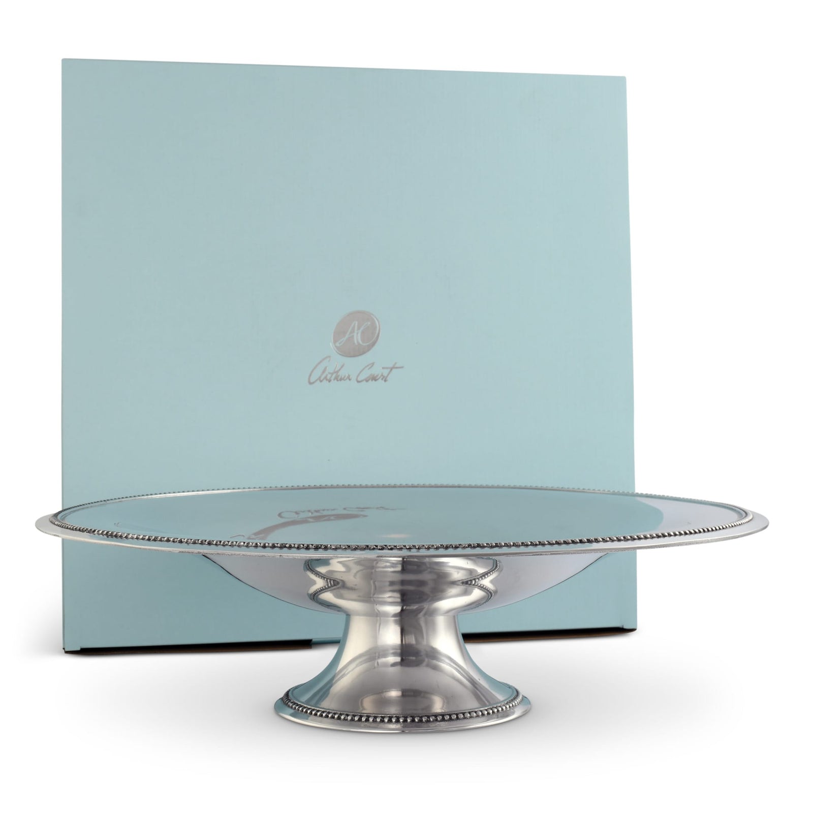 Arthur Court Centerpiece Beaded Centerpiece Footed Bowl