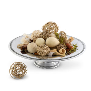 Arthur Court Centerpiece Beaded Centerpiece Footed Bowl