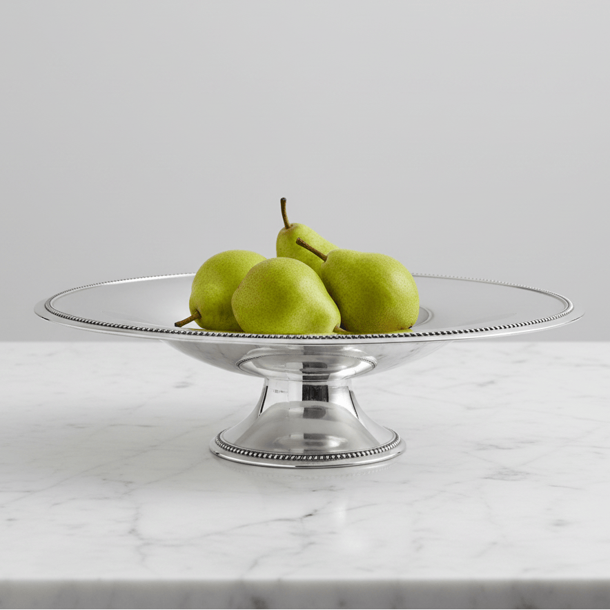 Arthur Court Centerpiece Beaded Centerpiece Footed Bowl