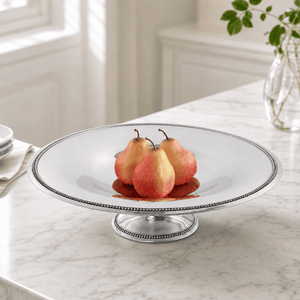 Arthur Court Centerpiece Beaded Centerpiece Footed Bowl
