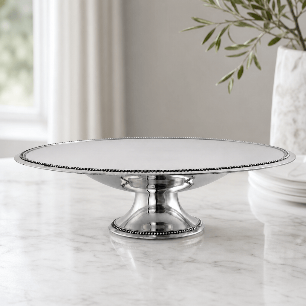 Arthur Court Centerpiece Beaded Centerpiece Footed Bowl