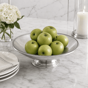 Arthur Court Centerpiece Beaded Centerpiece Footed Bowl