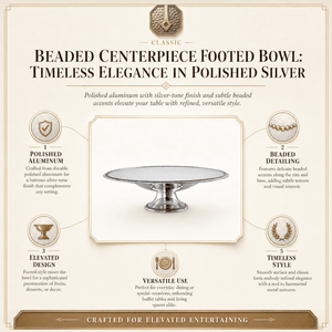 Arthur Court Centerpiece Beaded Centerpiece Footed Bowl