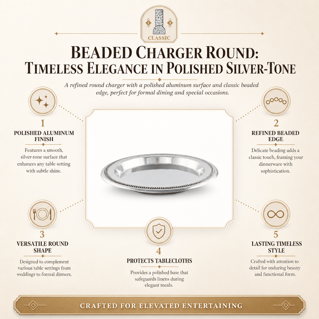 Arthur Court Chargers Beaded Charger Round