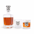 Bulldog Decanter Set with Glasses