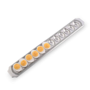 Arthur Court Classic / Engravable Long Beaded Metal Deviled Egg Holder