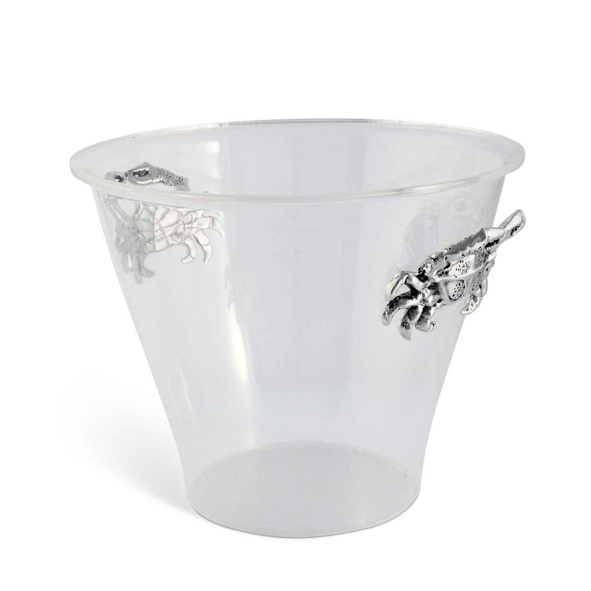 Arthur Court Coastal Crab Handle Acrylic Ice Bucket